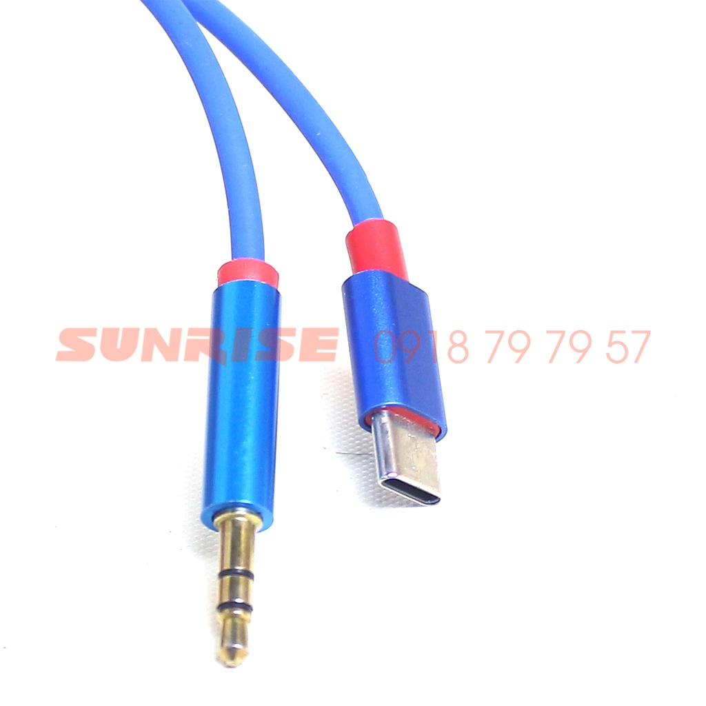 Dây chuyển Type-C ra ngõ 3.5mm audio, Cáp Type C ra 3 Li