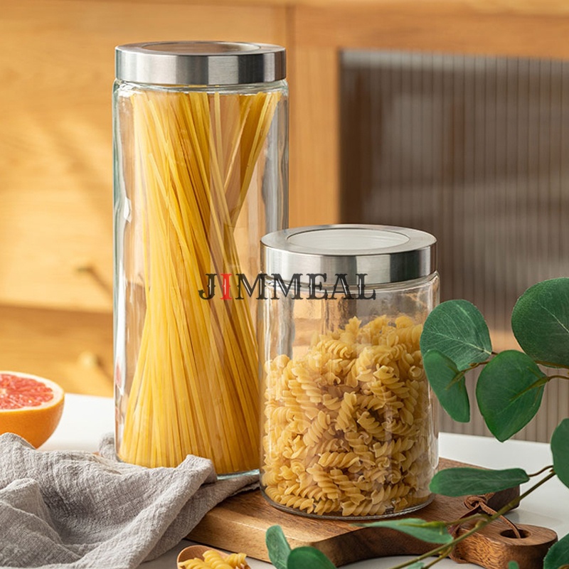 [Chính hãng] Lọ Thủy Tinh Nắp Vặn, Hũ Thủy Tinh Nắp Inox Vặn Xoáy Scybe Đựng Gia Vị, Thực Phẩm 500 900 1250 1600 2100ml