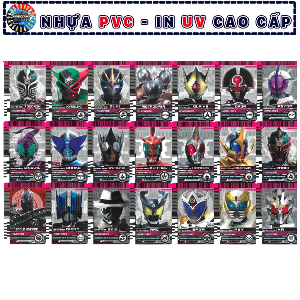 41 Card CSM Diend - Thẻ Bài Kamen Rider Chất Liệu nhựa PVC cao cấp