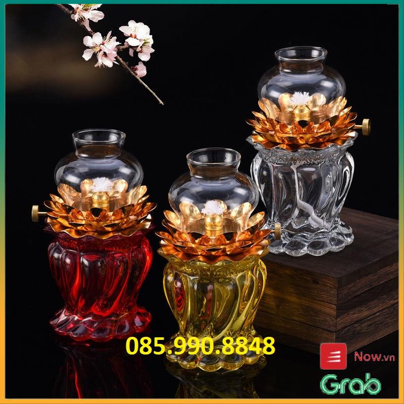 , Đèn dầu thờ cúng - Nhỏ gọn, tiện dụng, bấc dài, cháy lâu, độ bền cao