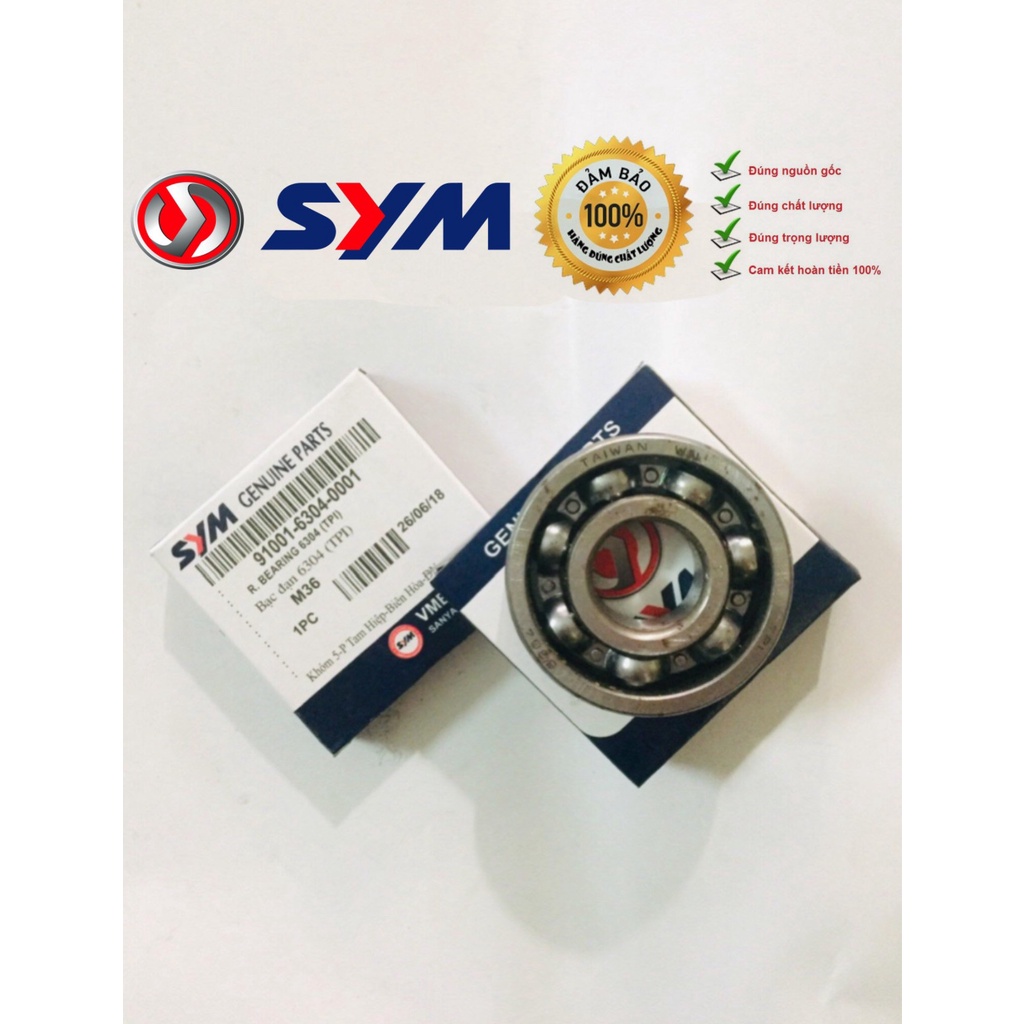 Vòng Bi, Bạc Đạn 6304 SYM - Cho Xe Máy - Tiêu Chuẩn Quốc Tế, Chất Lượng Cao, Bền Bỉ - SYM Việt Nam