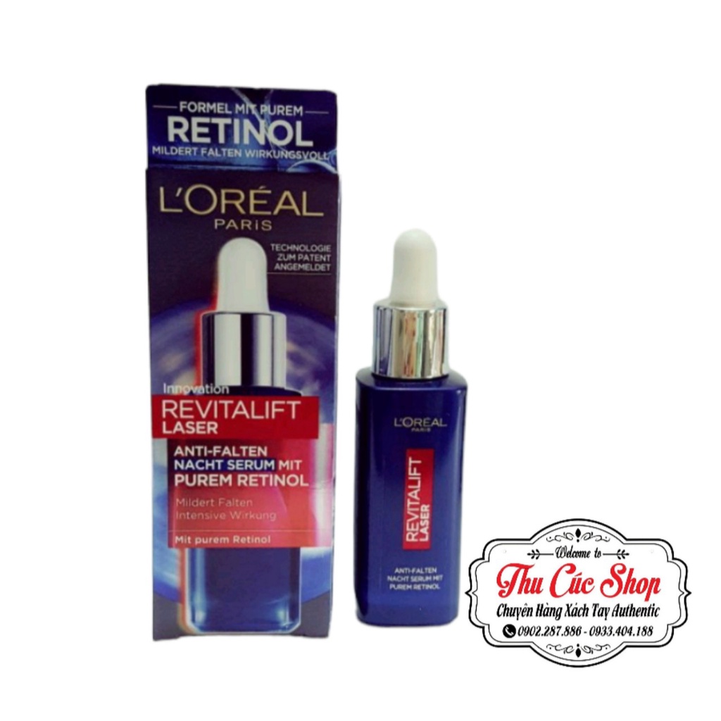 Serum Chống Lão Hóa, Cấp Ẩm, Chống nếp nhăn hiệu quả Loreal Revitalift laser 30ml [HÀNG CHÍNH HÃNG]