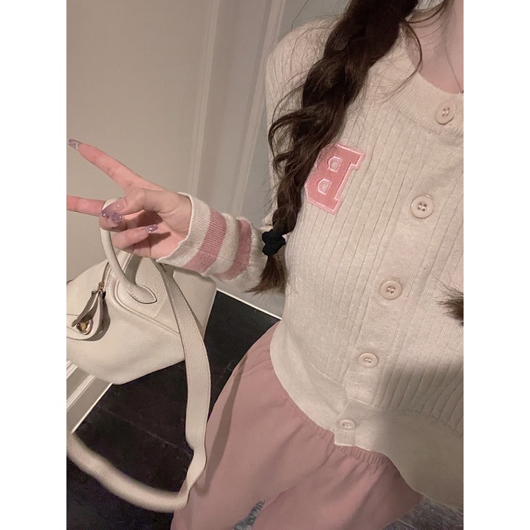 Áo croptop Dệt Kim Tay Dài Thiết Kế Mới 2023