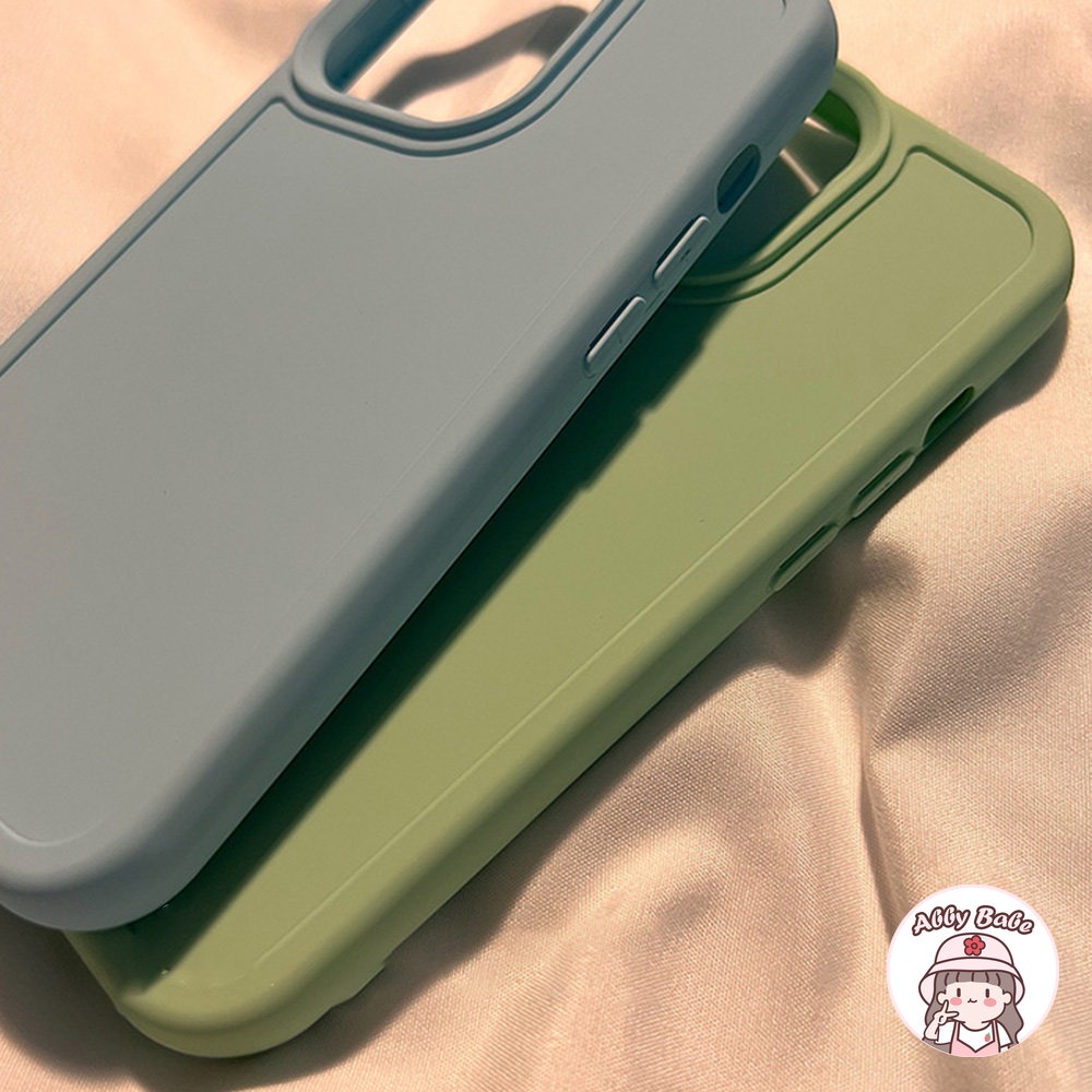 Ốp Điện Thoại Silicon Dẻo Vuông Chống Sốc Màu Nâu Cameo Cho IPhone 14 Pro Max 11 7Plus 13 12 11 Pro Max X XS XR