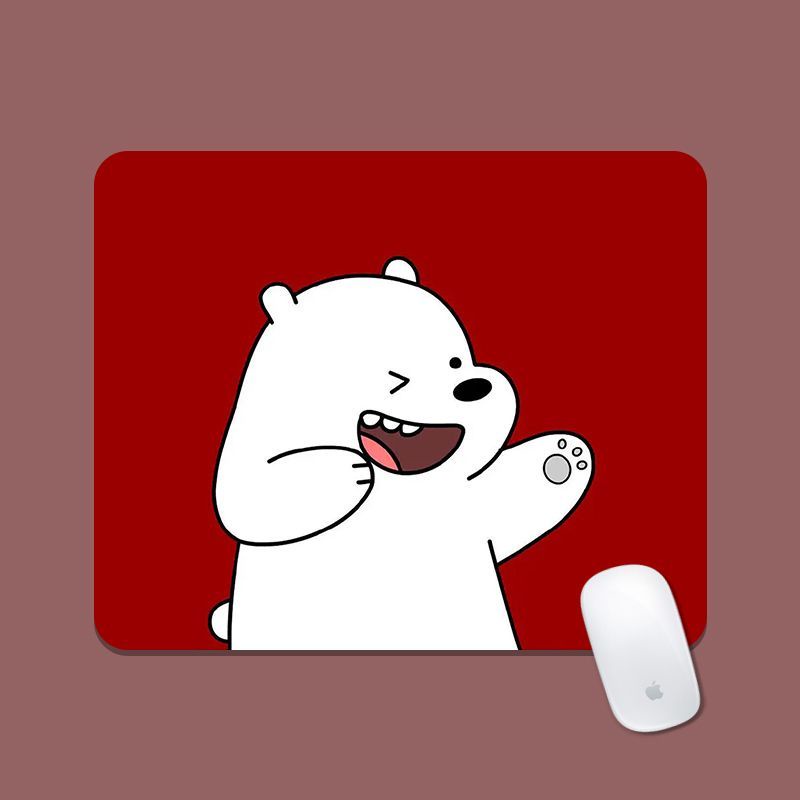 Đệm Lót Chuột Dày Dặn Chống Trượt Hình Gấu Hoạt Hình Dễ Thương