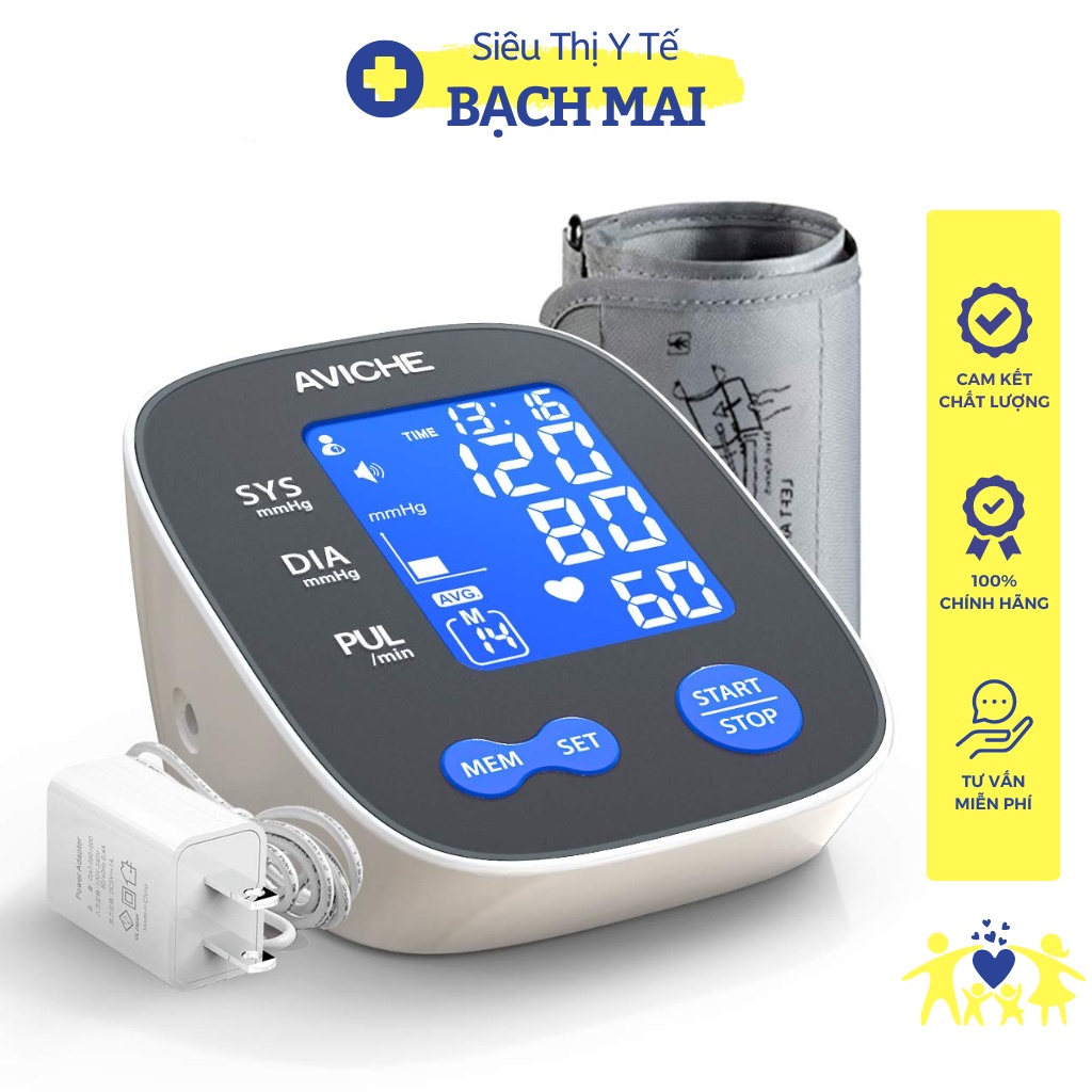 Máy đo huyết áp bắp tay ES10 Aviche đo đơn giản chính xác tự động (Chính hãng)