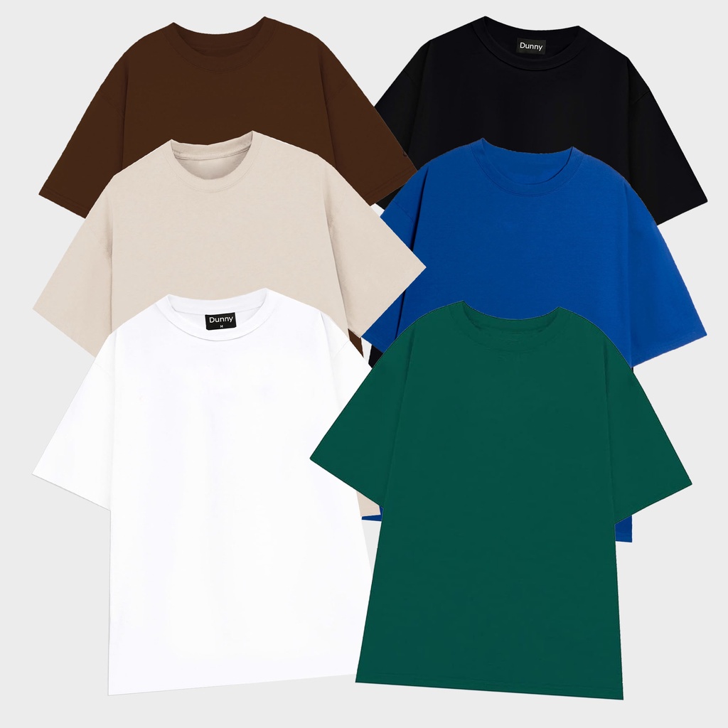 Áo thun unisex 6 màu trơn basic TEE phom rộng tay lỡ dành cho nam nữ - CHAMELEON