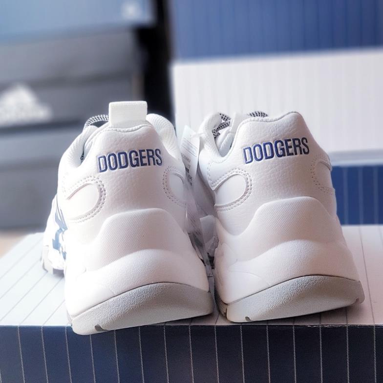 Giày thể thao MLB LA white, giày mlb chữ xanh la. size 36-43