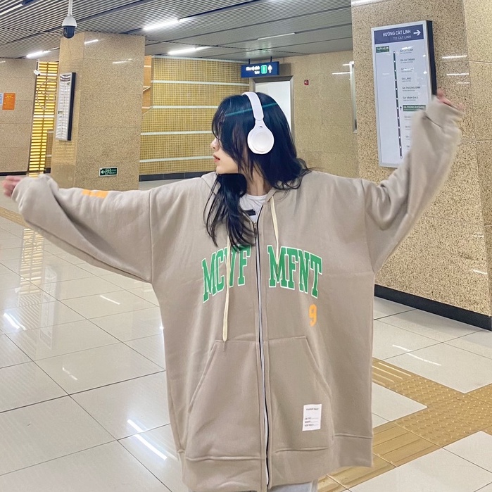 Áo Hoodie Zip Mcvf Nfnt Unisex Tongkhoanhtu1801 👉 Mũ Rộng Dáng Suông Oversize In 5D Nam Nữ