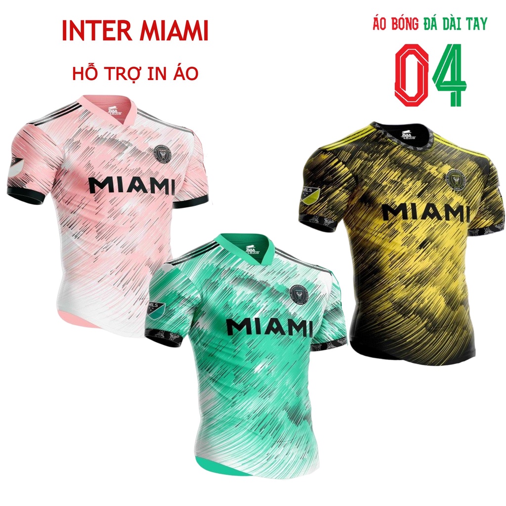 Bộ Quần Áo Bóng Đá Thun Thái CLB Inter MIAMI Nhiều Màu