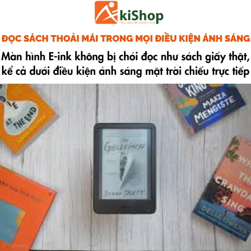 Máy đọc sách New Kindle 2022 16GB chính hãng akishop | BigBuy360 - bigbuy360.vn