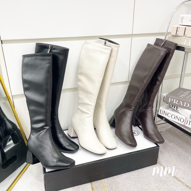 Bốt boot bắp da miji khoa sườn QCCC 3 màu fullbox