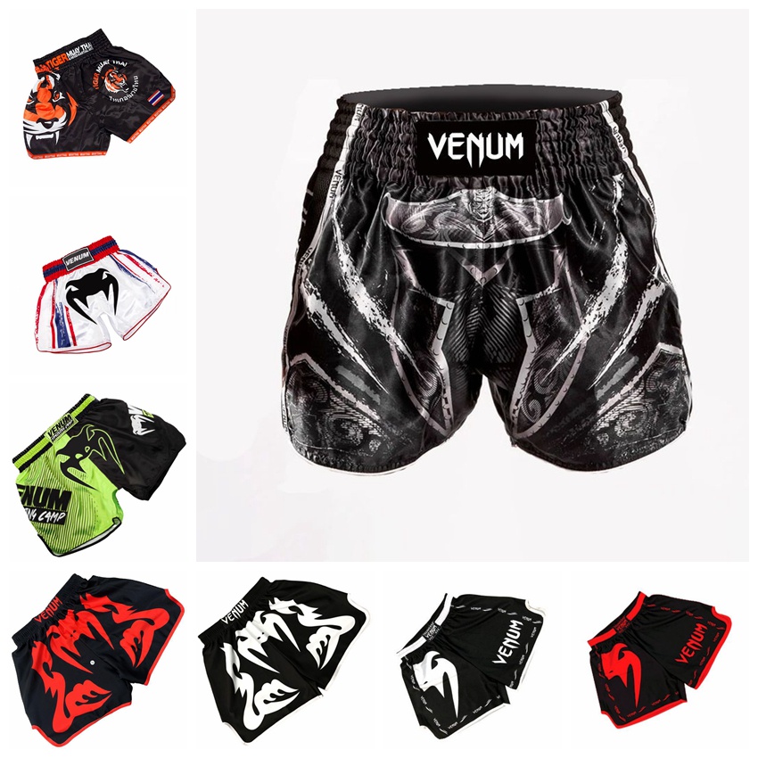 Quần Short Thể Thao In Hình Venom / Muay Thái Chất Liệu Nhanh Khô Thấm Hút Mồ Hôi Cho Nam Giới