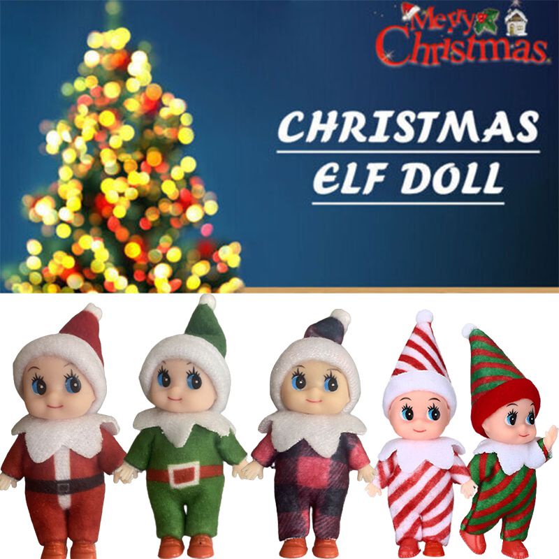 Đồ Chơi Giáng Sinh Hình Yêu Tinh 9cm Trang Trí Đa Ứng Dụng