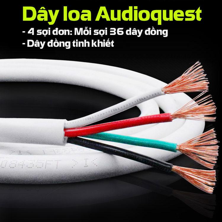 Dây loa AUDIOQUEST FLX 14-4 Lõi Đồng Siêu Đẹp