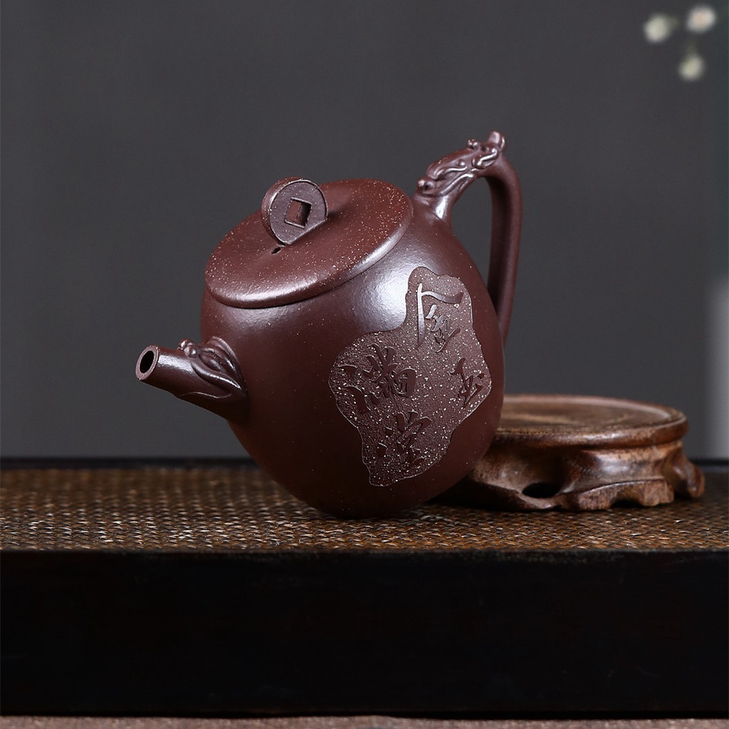 Ấm Tử Sa Nghi Hưng Kim Ngọc Mãn Đường 350 ml (Tử Chu Nê)