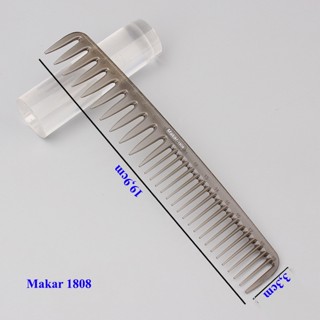 Lược Makar 1808 Răng Thưa, Cắt Tỉa Tóc Nữ Layer, Vuốt Sáp Tóc Nam, Chải Tạo Hiệu Ứng Texture