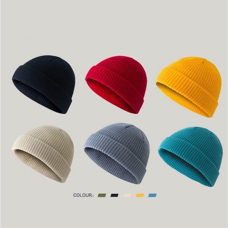 PVN54088 Mũ len beanie nhiều màu len dày unisex trend đông