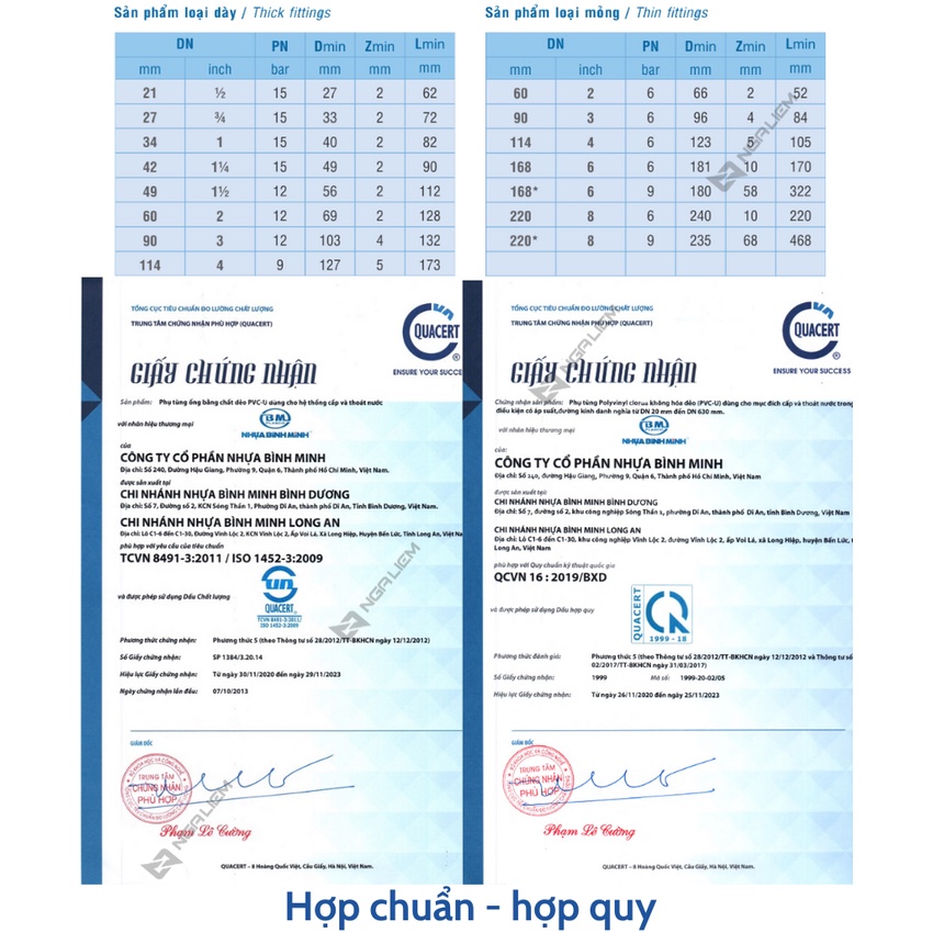 Nối Giảm Nhựa PVC Bình Minh