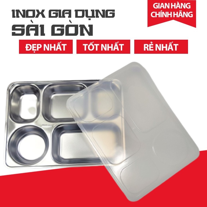 Khay Cơm Inox 5 Ngăn 304 Giá Rẻ Inox Gia Dụng SàiGòn