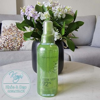 Xịt Khoáng Nature Republic Aloe Vera 92% Soothing Gel Mist