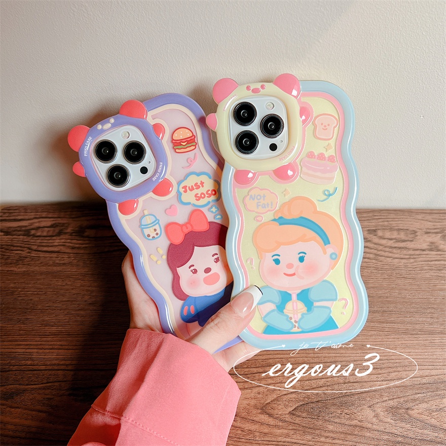 Ốp Điện Thoại Họa Tiết Hoạt Hình Công Chúa Dễ Thương Cho iPhone 14 13 12 11 Pro Max 8 7 Plus X Xs SE2020 Xr Xs Max 6 6s Plus
