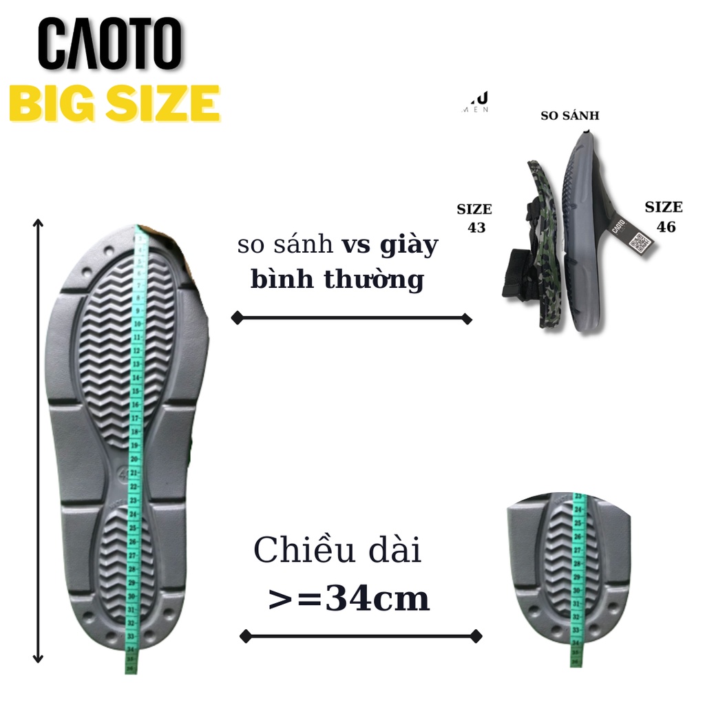 Dép Big Size Nam 45 46 47 48 49 50 51 - Dép Đúc Big Size Nam Hypia Đen Chống Nước Big Size