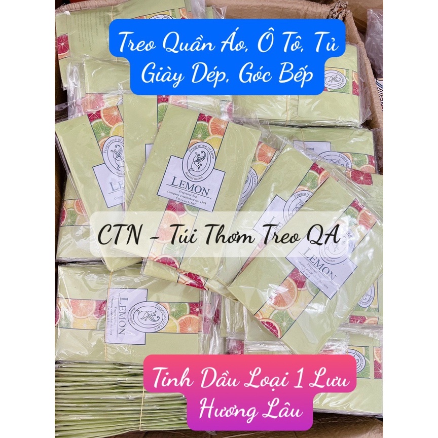 Túi Thơm Tinh Dầu Thiên Nhiên Treo Tủ Quần Áo, Phòng Khách, Nhà Tắm, Tủ Giày Kèm Móc Treo