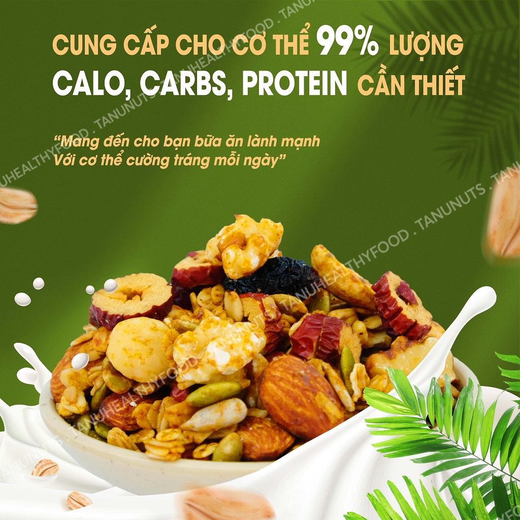 Granola siêu hạt 15% yến mạch tanu nuts - ảnh sản phẩm 6