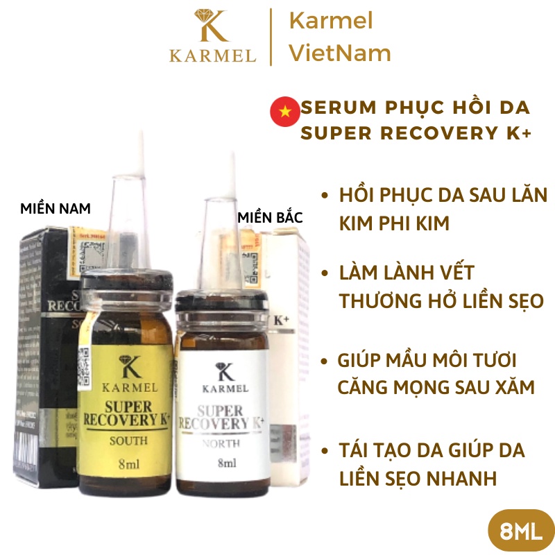 Serum siêu phục hồi da hư tổn trắng da, Xóa mờ các nếp nhăn, liền sẹo, làm đầy sẹo lõm  8ML - Super Reco Karmel(Kamel)