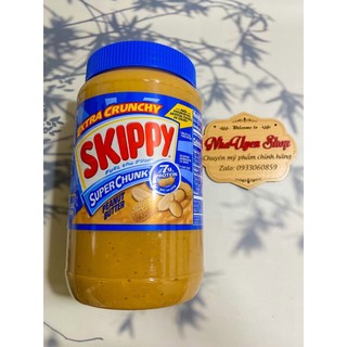[Date 03/2024] Bơ Đậu Phộng Có Hạt SKIPPY 1.36kg - Hàng Mỹ