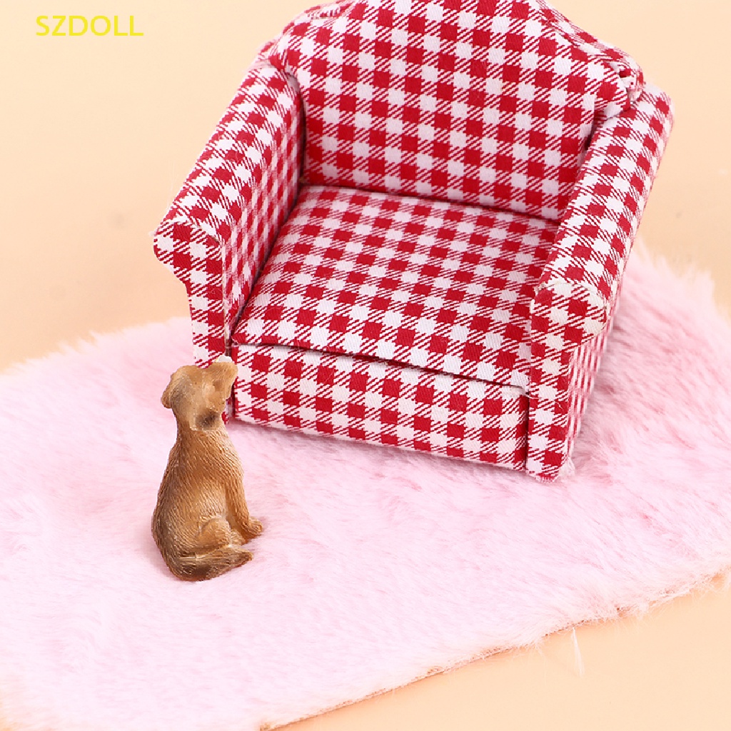 Thảm Lông Lót Sàn Trang Trí Nhà Búp Bê Tỉ Lệ 1: 12