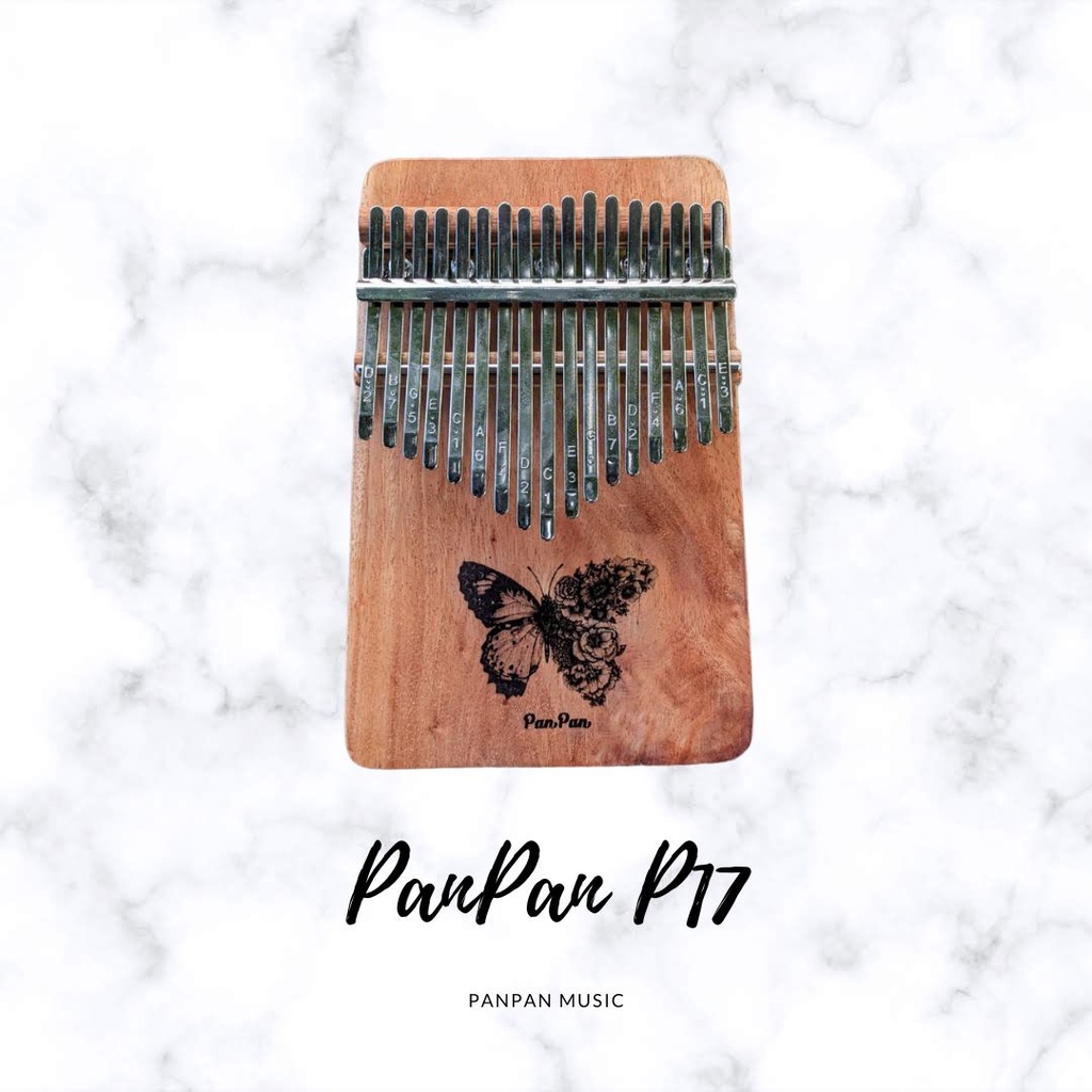Đàn Kalimba 17 phím - gỗ nguyên khối - PanPan K17 - Kalimba hoạ tiết