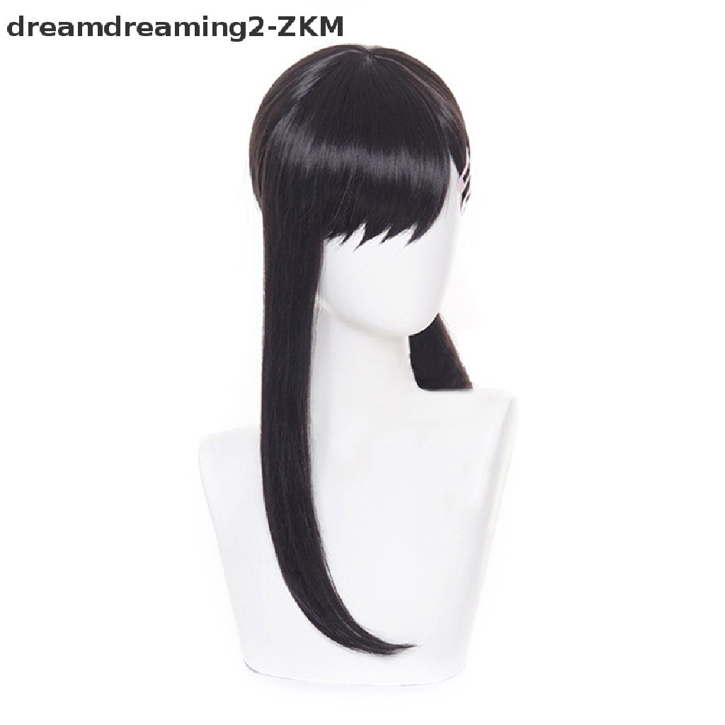Tóc Giả Dài 35cm Màu Đen Hóa Trang Nhân Vật Igashiyama Kobeni