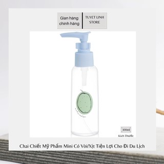 Chai Chiết Mỹ Phẩm Mini Có Vòi Tiện lợi In Hình Siêu Kute Hàn Quốc Cho Đi Du Lịch (Giao Màu Ngẫu Nhiên)