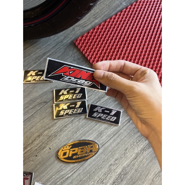 Tem nhôm ORBR, K1 SPEED, King Drag có sẵn keo 3M