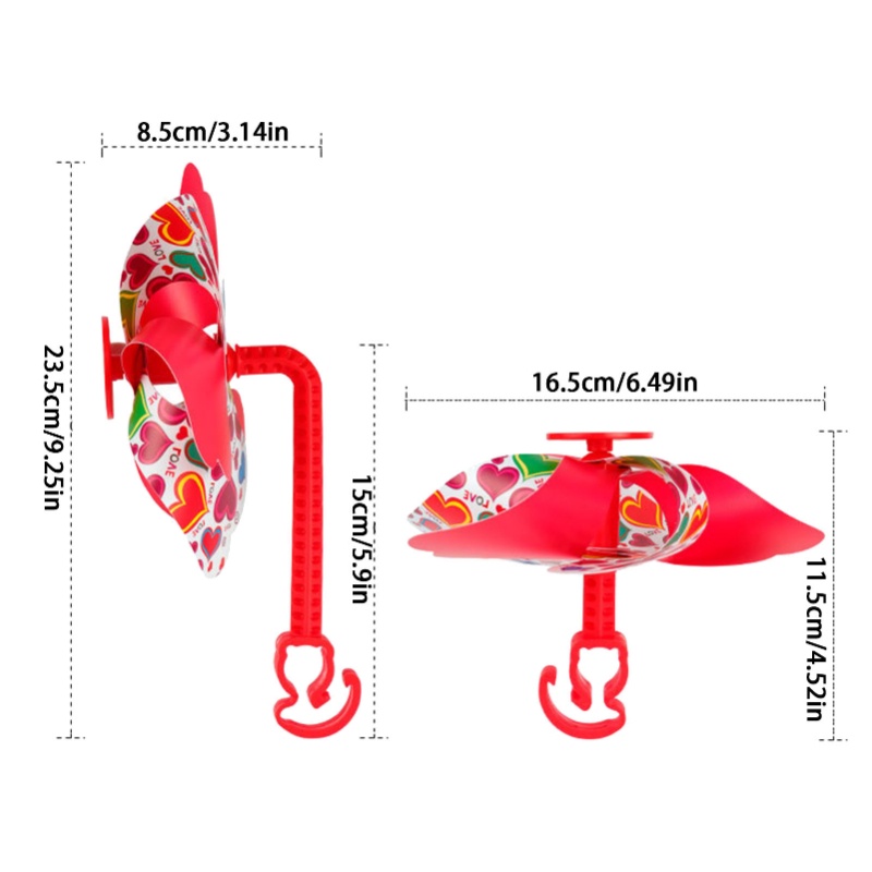 Chong Chóng Gió Dạng Xoay Phối Tua Rua Nhiều Màu Dễ Thương Trang Trí Xe Đạp Cho Bé