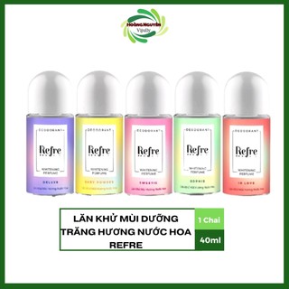 Lăn Khử Mùi dưỡng trắng hương nước hoa Refre Whitening 40ml