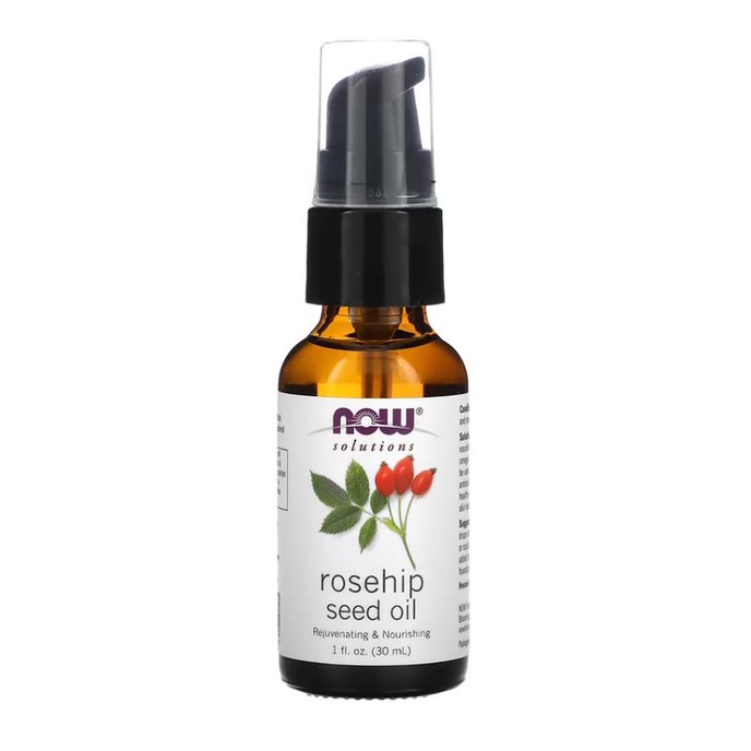 Dầu Hạt Tầm Xuân - Now Foods Rosehip Seed Oil - Dầu dưỡng cho da dầu mụn & hỗn hợp - 100% Pure Rose Hip Oil & Organic