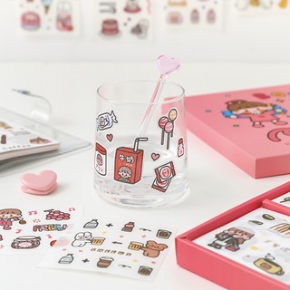 [ SIÊU RẺ] Sticker hình dán dễ thương trang trí cốc, vở, case,...🌈🌈