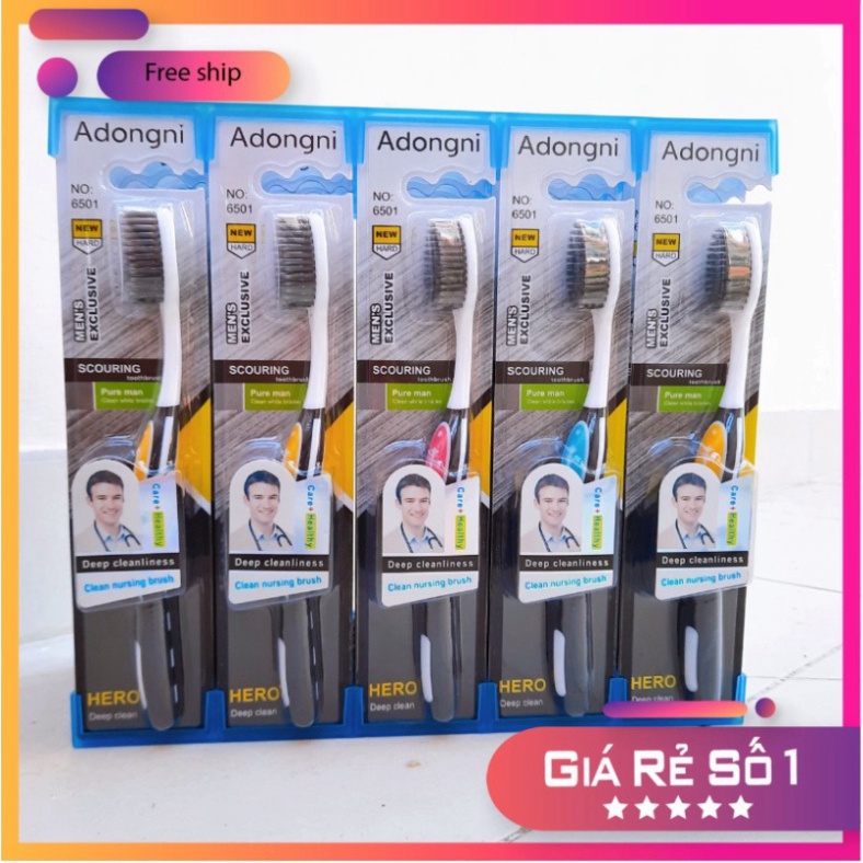 (Giá Sỉ) Bàn Chải Đánh Răng Than Tre Hoạt tính HERO Mỹ Loại 1 - an toàn tuyệt đối cho sức khỏe