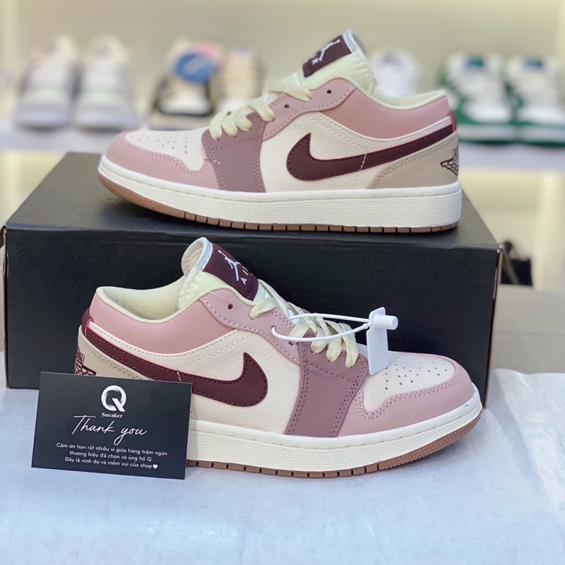 Giày thao jordan low hồng New Sneaker , Giày Hot trend , Freeship toàn quốc , Full Box Ảnh Thật
