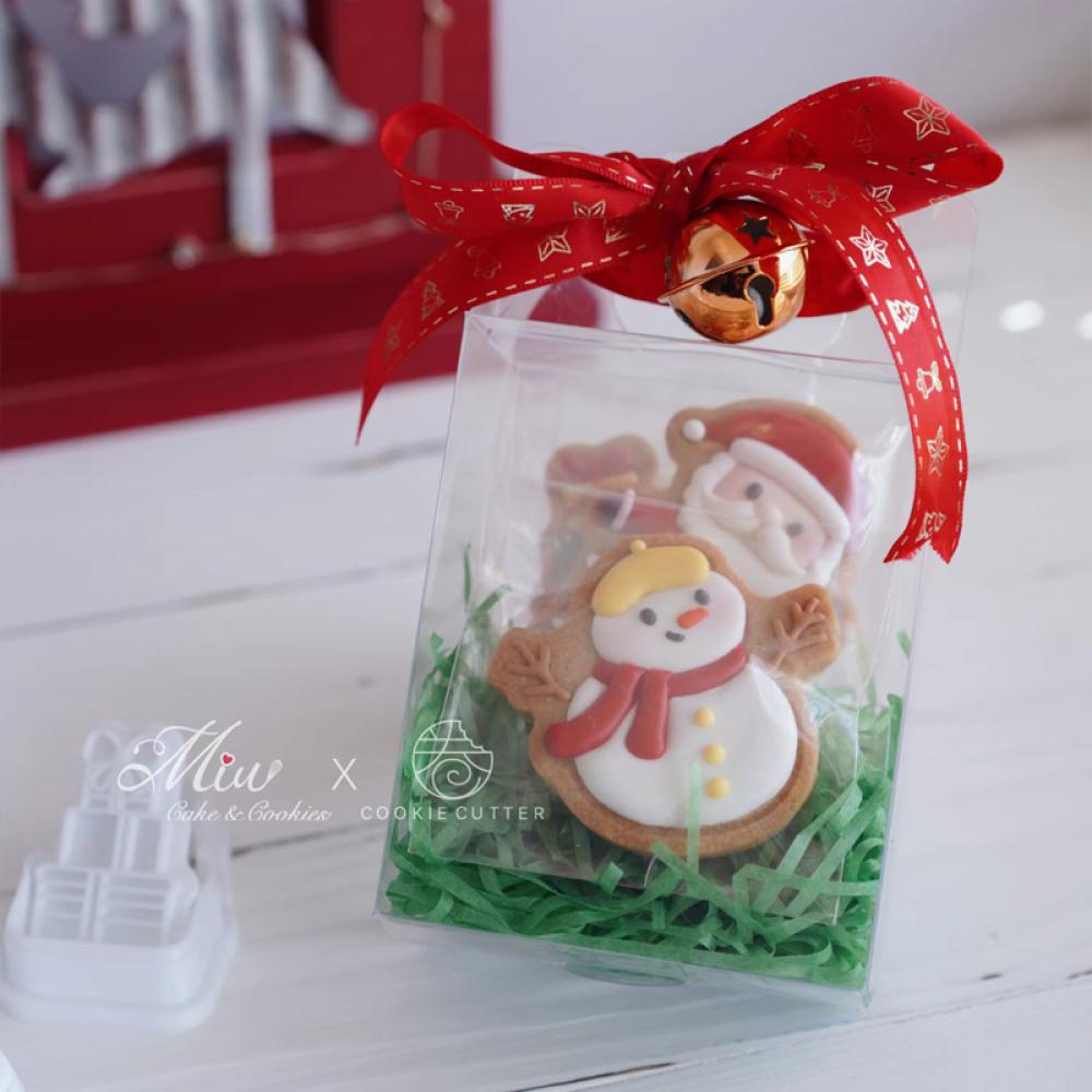 Khuôn Làm Bánh Quy Hình Ông Già Noel / Người Tuyết 3D Trang Trí Giáng Sinh / Năm Mới