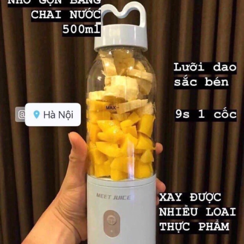 Máy xay cầm tay MEET JUICE hàng loại 1 - Máy say mini kèm cốc tiện lợi