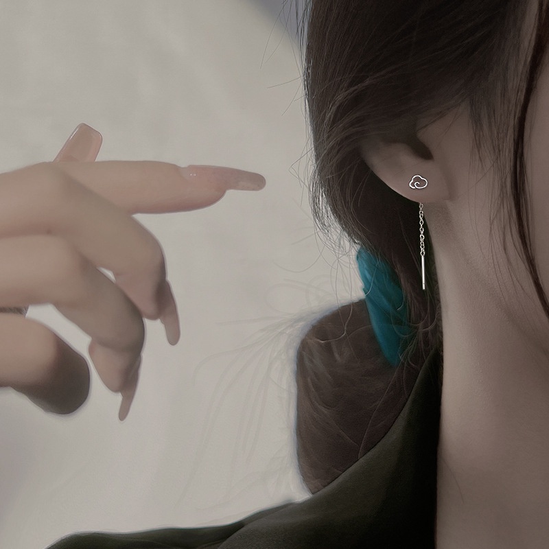 Bông Tai Mạ Bạc 925 Hình Đám Mây Phong Cách Mới G109