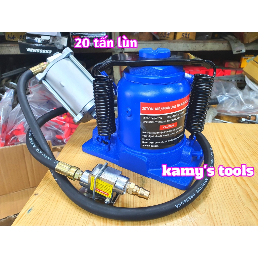 Kích Con Đội Thủy Lực Dùng Hơi 20 Tấn Và 35 Tấn Đế Dày