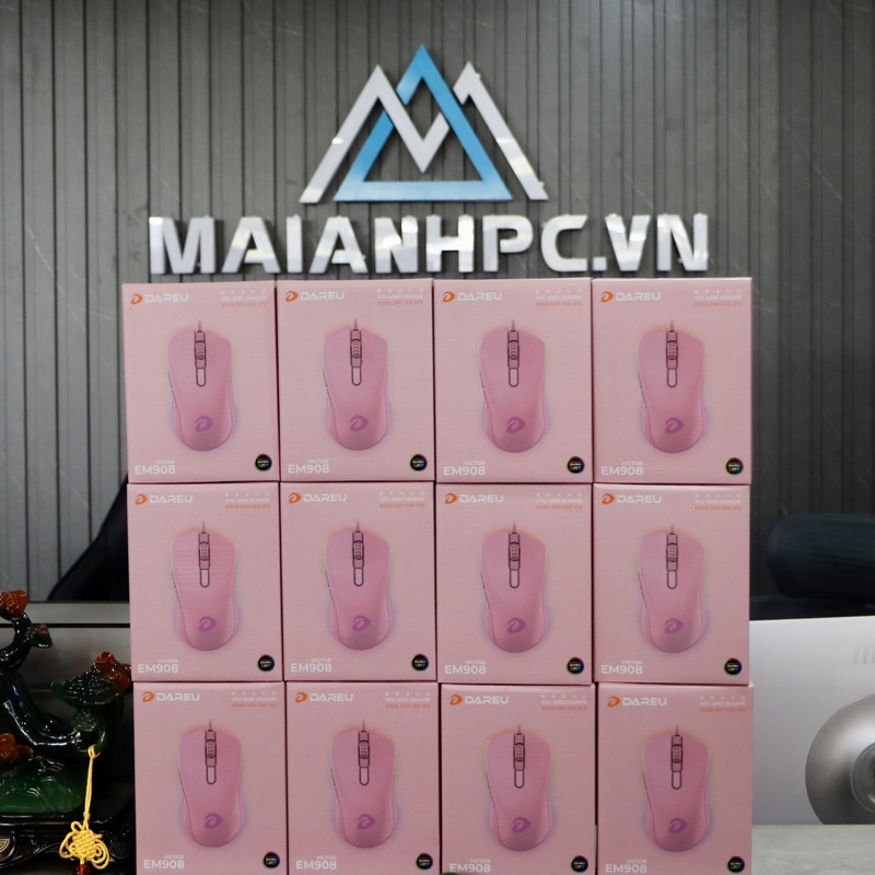Chuột Gaming DAREU A960 BLACK  / EM908 QUEEN PINK Led RGB / HÀNG CHÍNH HÃNG
