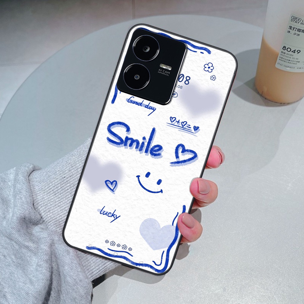 Ốp Vivo Y22S in hình gấu vịt caro nhiều màu sắc ngộ nghĩnh dễ thương