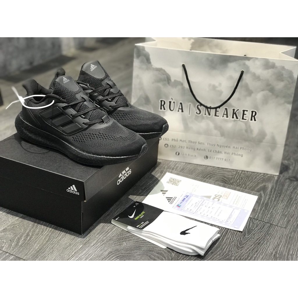 Siêu Phẩm Giày Thể Thao Sneaker A/Di/Das Peru Boost Full Đen Cao Cấp Ảnh Thật +Freeship