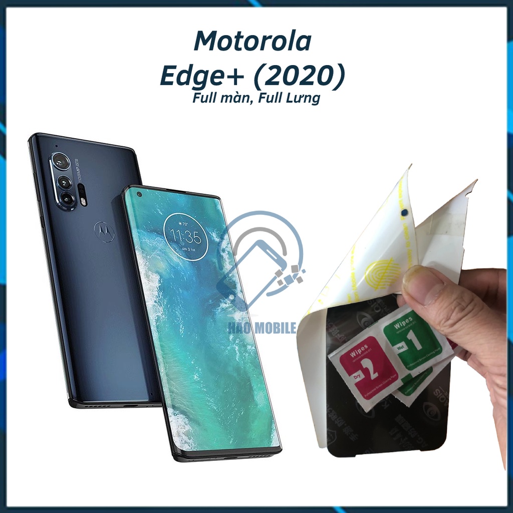 Dán dẻo PPF mặt trước, mặt sau cho Motorola Edge+   trong suốt và chống nhìn trộm